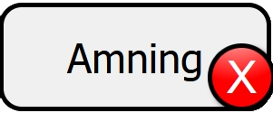 Amning, knapp visar rött kryss